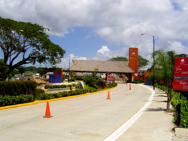 Entrance to terralta and los Amores gated communities in Bucerias Mexico