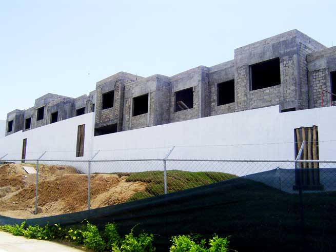 terralta town houses for sale showing process during construction before painting and finishing