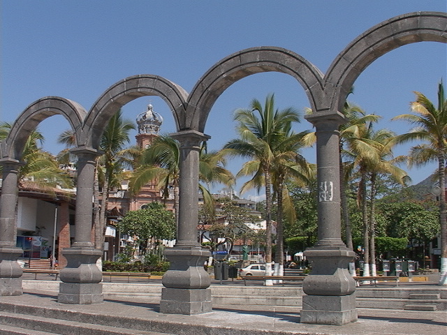 The open air theater in Puerto Vallarta on a sunny day.