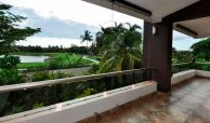 Terrace with view of the golf course and lake from Puerto Vallarta home for sale by owner.