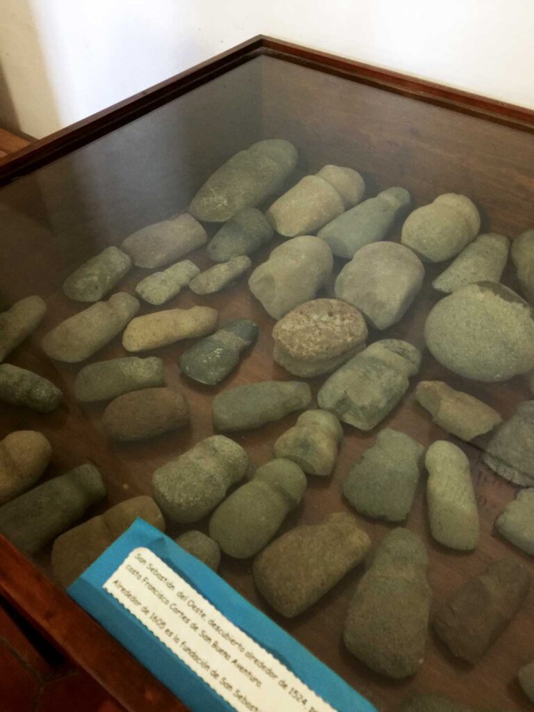 a collection of hammer rocks found in Mexico